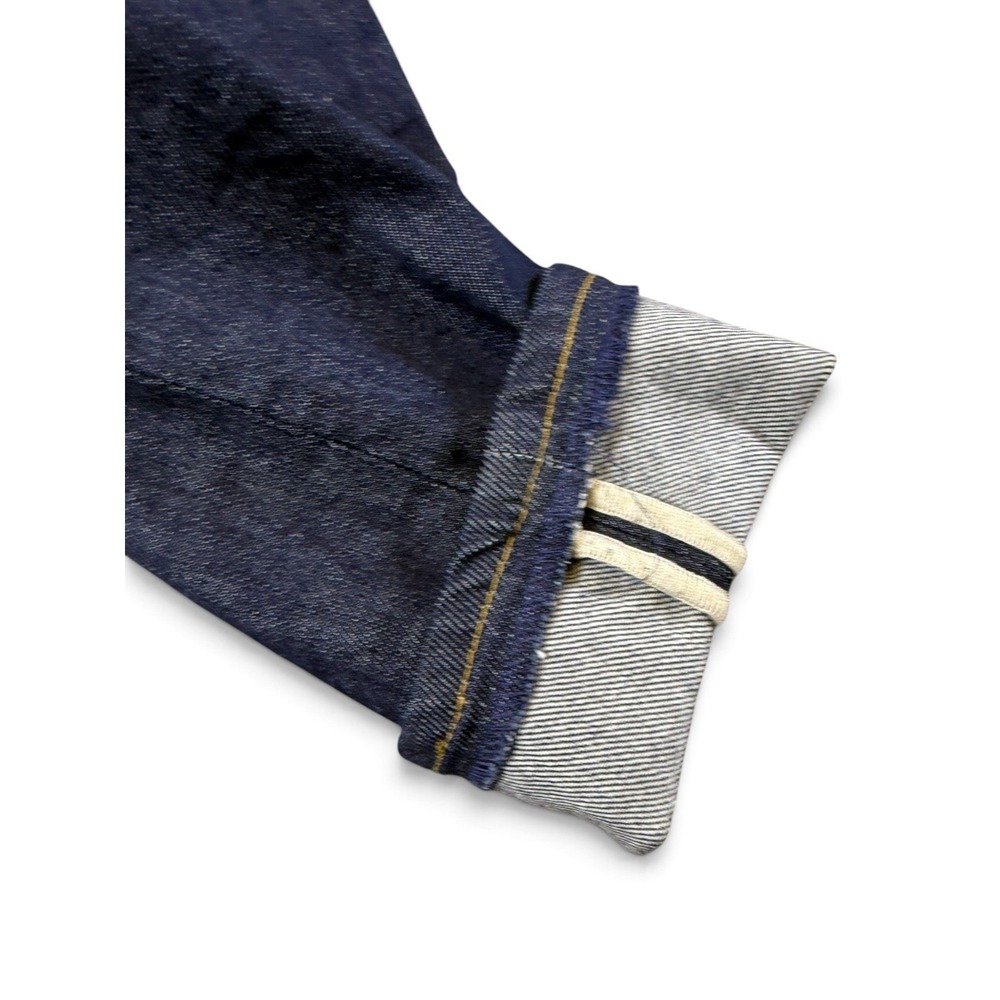 ACNE STUDIOS Bla Konst South Dark Blue Jeans Women's W26/L22 Whiskers Faded - Picture 4 of 9
